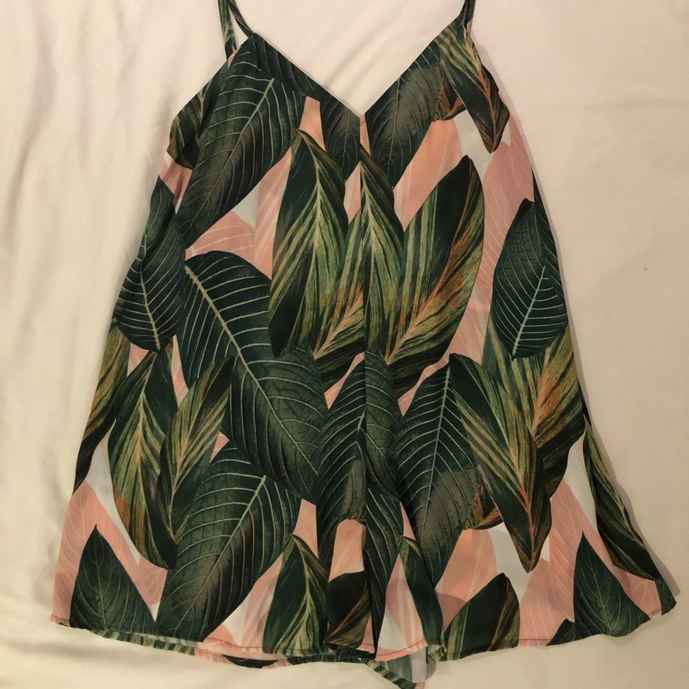 SMYM Peachy Palm Romper Small